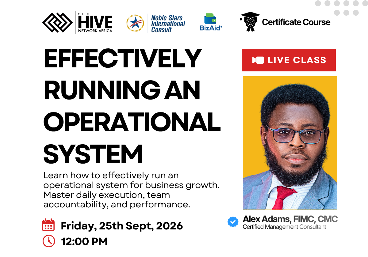 EFFECTIVELY RUNNING AN OPERATIONAL SYSTEM